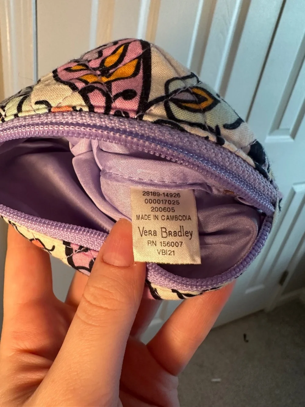 Vera Bradley Quilted Pouch (Maddalena Paisley)